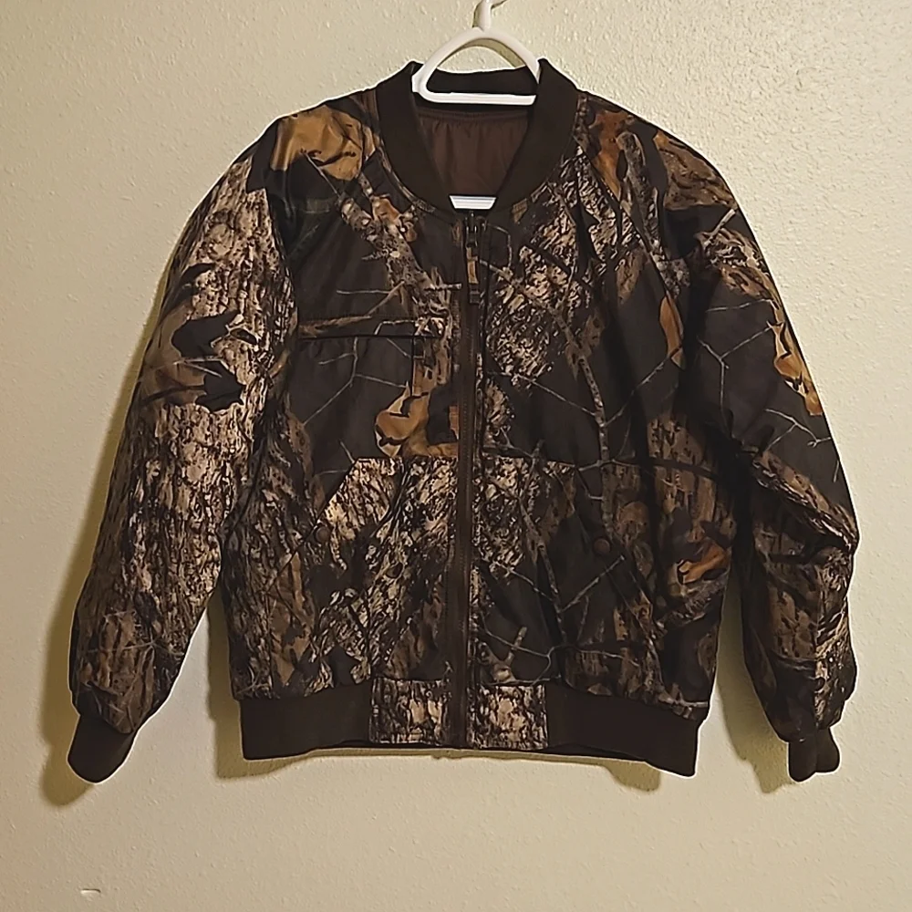 Cabela's for kids sz.L reversible camouflage jacket/coat